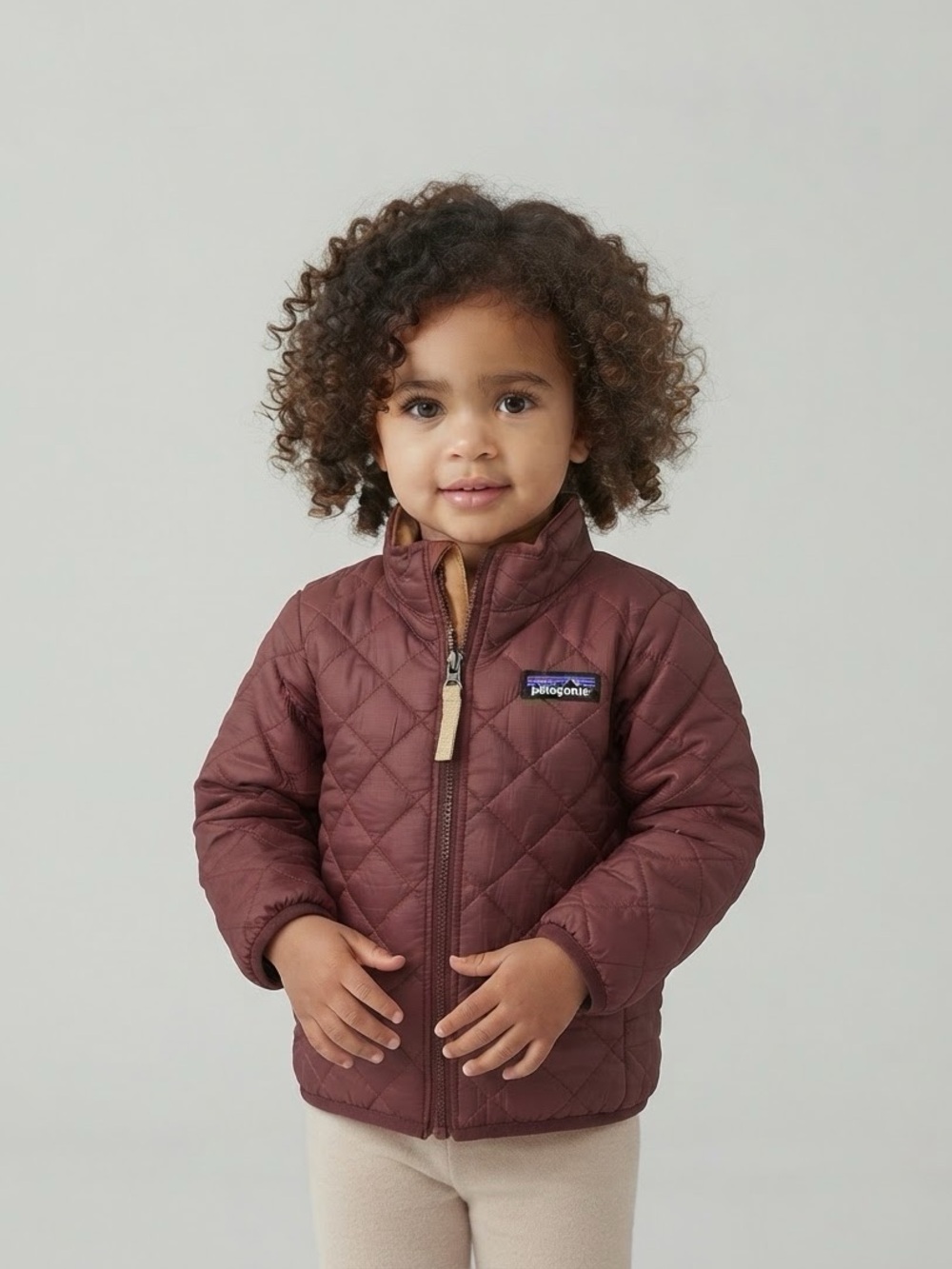 Patagonia Maroon Nano Puff Insulated Baby Puffer Jacket Coat 12-18 Months Poly